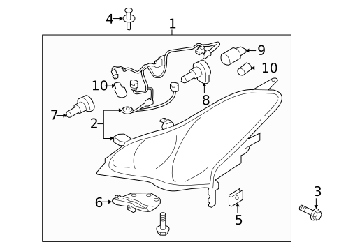 Bulbs - Chassis for 2017 INFINITI QX50 #1