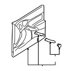 YS4Z6123942AAC - Body: Door Trim Panel for Ford: Focus Image