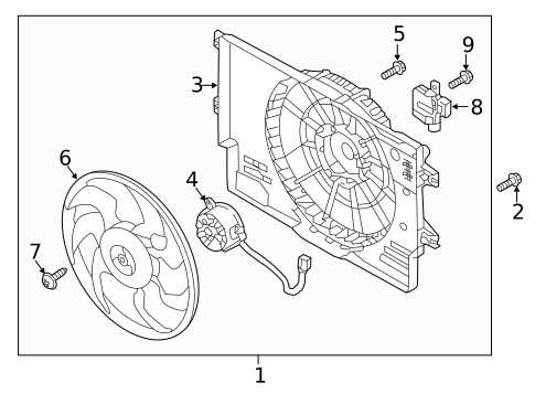 Cooling Fan for 2018 Hyundai Elantra GT #0