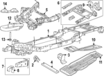 JL3Z5005E - Body: Frame Assembly for Ford: F-150 Image