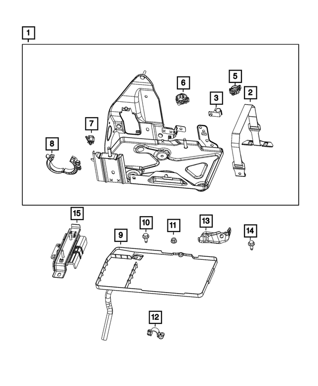 68201258AA - Electrical: Wiring Clip for Fiat: 500L, 500X | Jeep: Compass Image