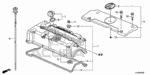 12030R44A00 - Engine: GASKET SET, HEAD COVER for Acura Image