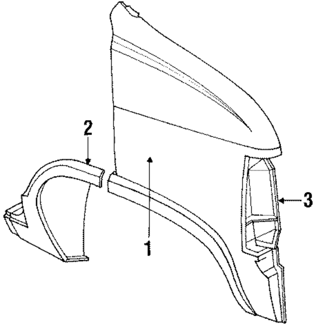 4166916 - Body: Fender for Mopar Image