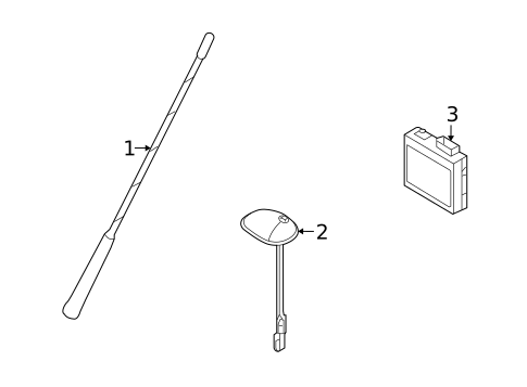 Antenna & Radio for 2008 Saturn Astra #0