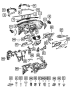 5UT70PS4AA - Interior Trim: Instrument Panel End Cap, Left for Jeep: Compass Image