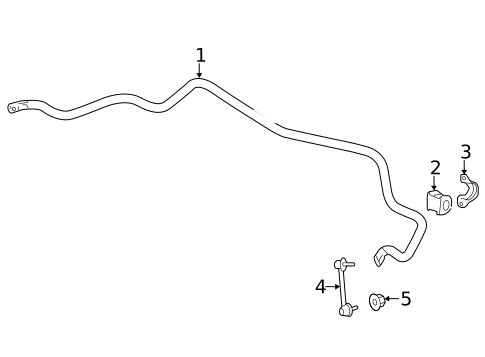 Stabilizer Bar & Components for 2022 Honda Passport #1