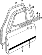1984-1987 BMW - Window Frame