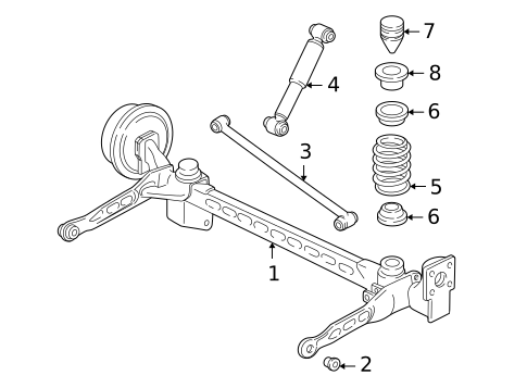 Suspension, Springs & Related Components for 2007 Chevrolet Uplander #0