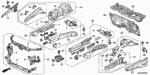 4694SEA300ZZ - Body/Air Conditioning: EXTENSION SET, R. FR. WHEELHOUSE (UPPER) for Acura Image