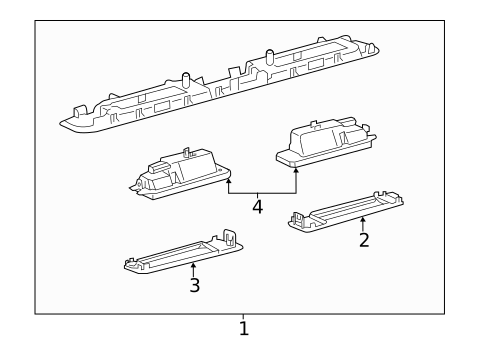 License Lamps for 2025 Lexus LC500h #0