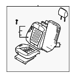 880200W040J9Y - Body: Seat Assembly for Hyundai: Santa Fe Image