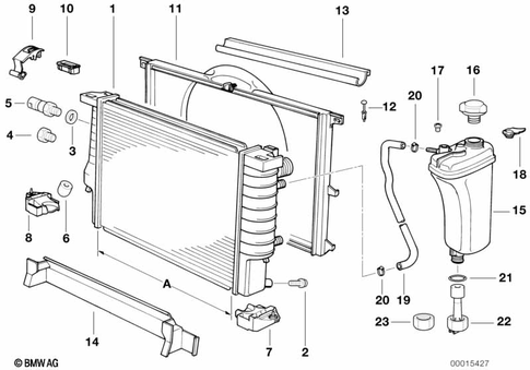 Radiator for 1996 BMW 325is #0