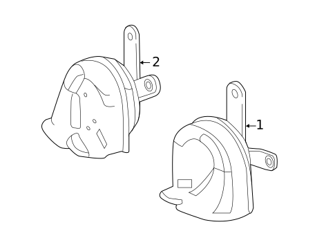 Horn for 2017 Acura TLX #0