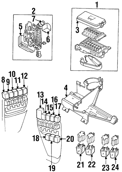 Headlamp Components for 1995 Land Rover Discovery #1