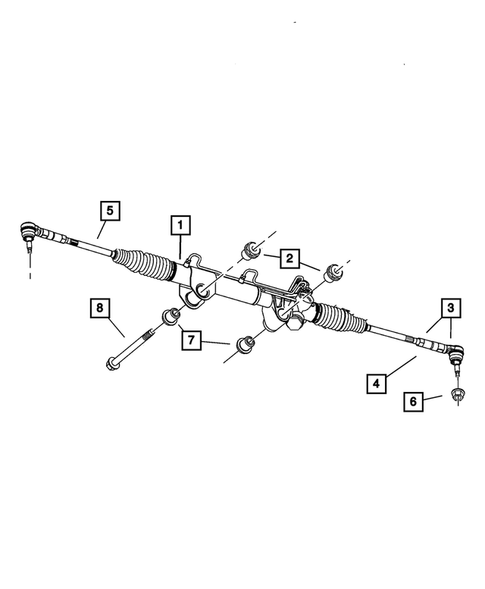 Steering Gear for 2005 Dodge Ram 1500 #0