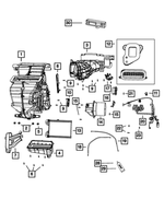 68093365AA - Air Conditioners and Heaters: A/c And Heater Lower Housing for Mopar Image