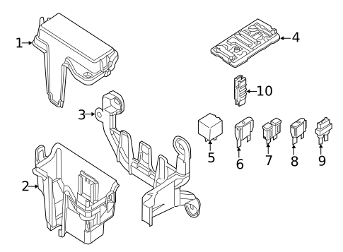 Fuse & Relay for 2019 Smart EQ fortwo #0