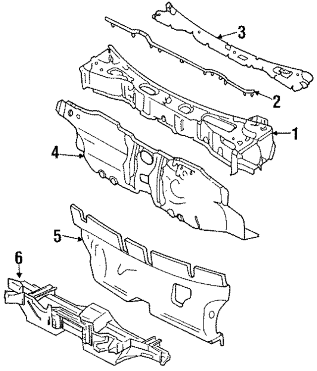 66100D4530 - : Cowl Top Panel for Nissan Image