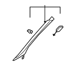 8T0867234CTB9 - : Windshield Pillar Trim for Audi Image