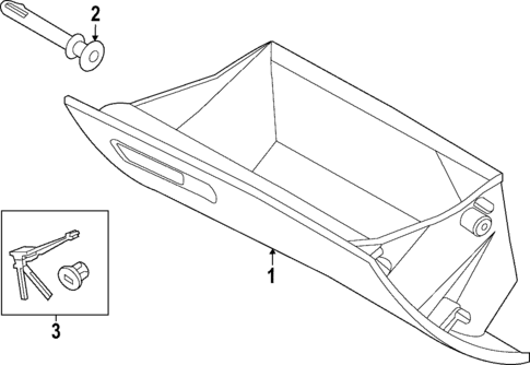 Glove Box for 2023 Hyundai Sonata #0