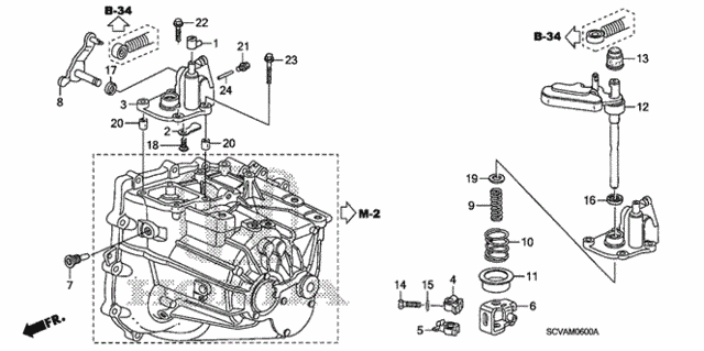 MT Shift Arm for 2007 Honda Element #0