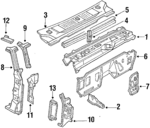 E5TZ1502824A - Body: Cowl Grille Seal for Ford: Bronco, F-150, F-250, F-350 Image