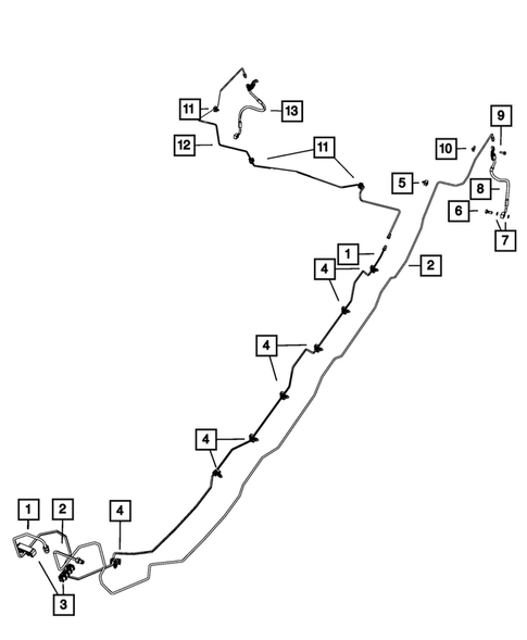 Hydraulic Control Unit, Brake Tubes and Hoses for 2013 Jeep Wrangler #2