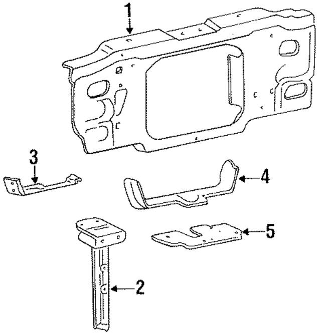 F47Z8349B - Cooling System: Air Deflector for Ford Image