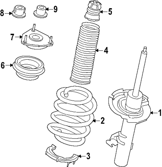 AD1275 - Suspension: Upper Bearing for Ford: Transit-150, Transit-250, Transit-350, Transit-350 HD Image