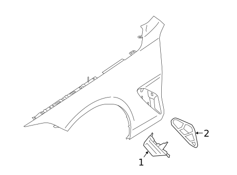 Exterior Trim - Fender for 2024 BMW 840i xDrive Gran Coupe #0