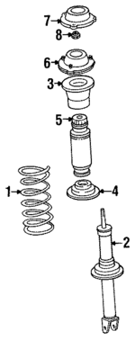4807130010 - : Upper Mount for Lexus: GS300 Image