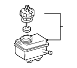 1J1611301 - Body: Reservoir for Volkswagen: Beetle, Golf, Jetta, R32 Image