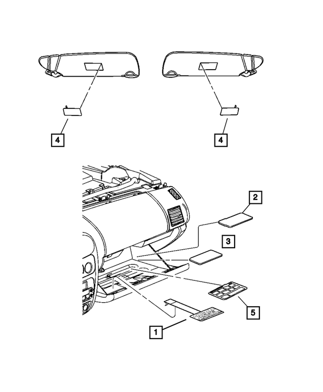 5023743AA - Labels All Vehicle Locations: Air Bag Warning Label for Mopar Image