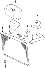 F29215200 - Cooling System: Radiator for Mazda: 626, MX-6 Image