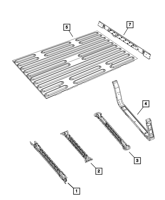 68582142AB - Body Sheet Metal Except Doors: Close Out Panel for Mopar Image