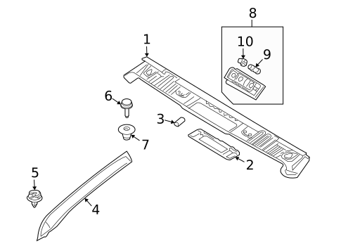 Interior Trim - Roof for 2009 BMW M6 #1