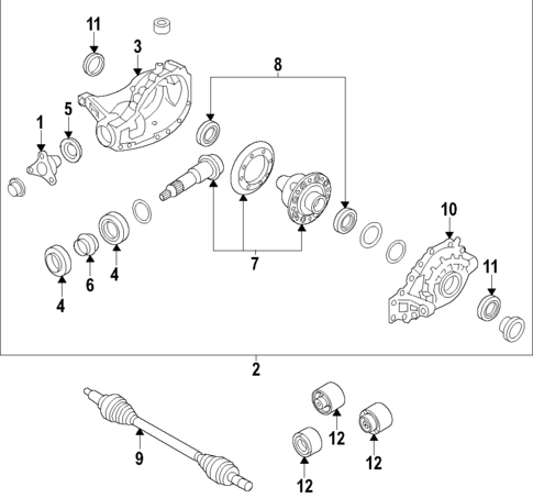 Rear Axle for 2023 Genesis GV70 #0
