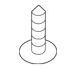 1249305167E - Body: Under Cover Bolt for Kia: Cadenza, Carnival, EV6, Forte, Forte Koup, Forte5, K4, K5, K900, Niro, Niro EV, Optima, Rio, Sedona, Seltos, Sorento, Soul, Soul EV, Sportage, Stinger, Telluride Image