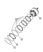 4883014AB - Transmission: Underdrive Reaction Plate Package for Chrysler: 200, 300, 300M, Concorde, Pacifica, PT Cruiser, Sebring, Town &amp; Country, Voyager | Dodge: Avenger, Caravan, Challenger, Charger, Dakota, Durango, Grand Caravan, Intrepid, Journey, Magnum, Neon, Nitro, Ram 1500, Stratus | Jeep: Liberty, Wrangler | Ram: 1500, C/V, ProMaster 1500, ProMaster 2500, ProMaster 3500 Image