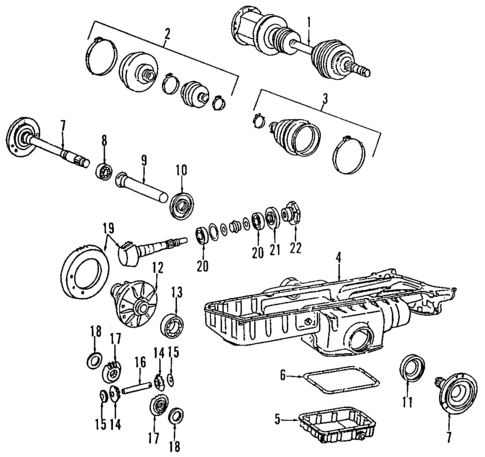 Front Axle for 2005 Mercedes-Benz C 320 #1