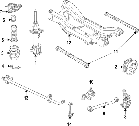 Rear Suspension for 2019 Jeep Compass #0