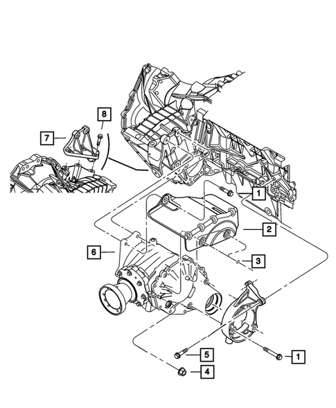 Engine Mounting for 2007 Chrysler Pacifica #2