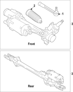 9Y2423055L - Steering: Rack Assembly for Porsche Image