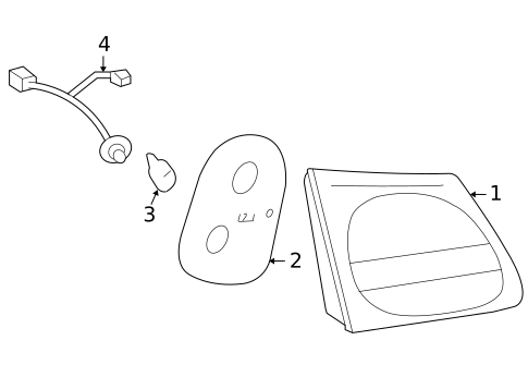 Tail Lamps for 2009 Lexus GS460 #1