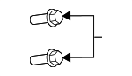 11519387 - Body: Hinge Bolt for GM Image