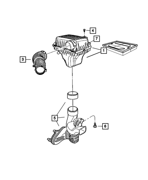 Air Cleaner for 2008 Dodge Charger #0