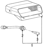 9275024A00AQ - Electrical: High Mount Lamp for Mitsubishi: Precis Image