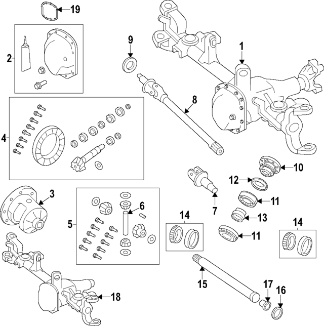 68376920AG - Front Drive Axle: Carrier for Mopar Image