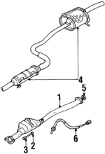 1425051G00 - : Center Pipe for Suzuki Image