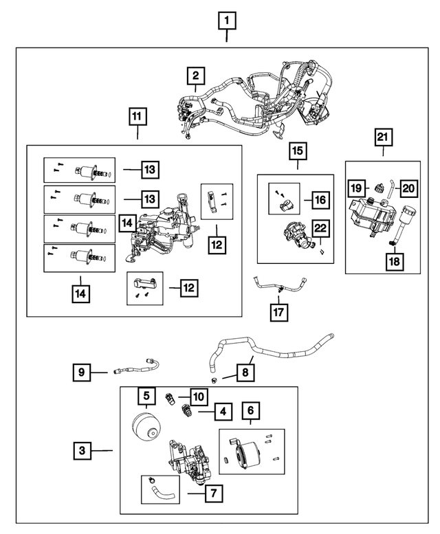 68401823AA - : Auxiliary Pump Hose And Tube for Mopar Image
